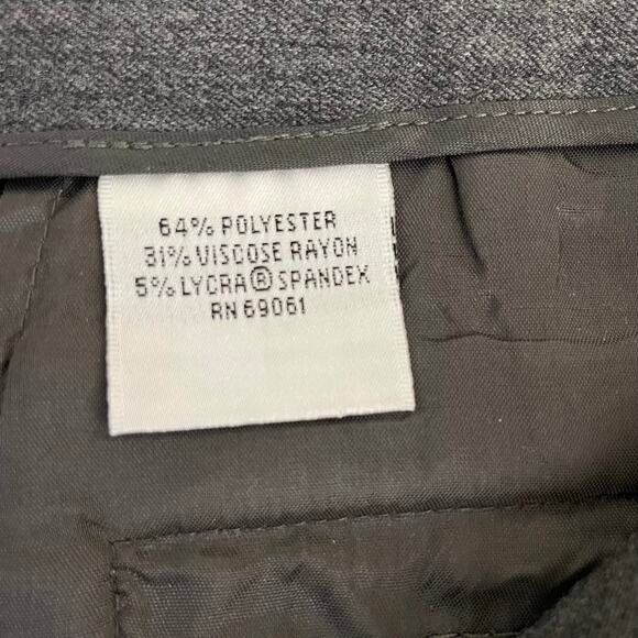 Talbots Trousers Women's Size 14 Straight Leg Pants Viscose Classic Career Gray - Picture 5 of 12
